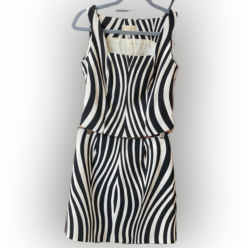 Alberto Makali 2 Piece Skirt Set Black & White.